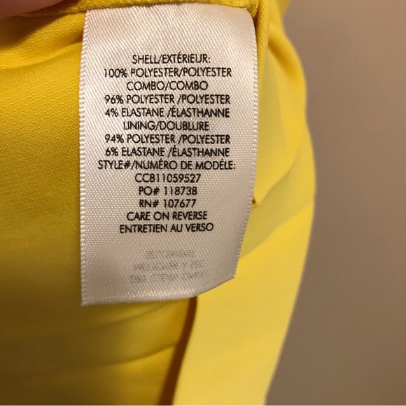 Alice + Olivia Yellow Yoko Short-sleeve Pleated Shirt Dress - Picture 6 of 15